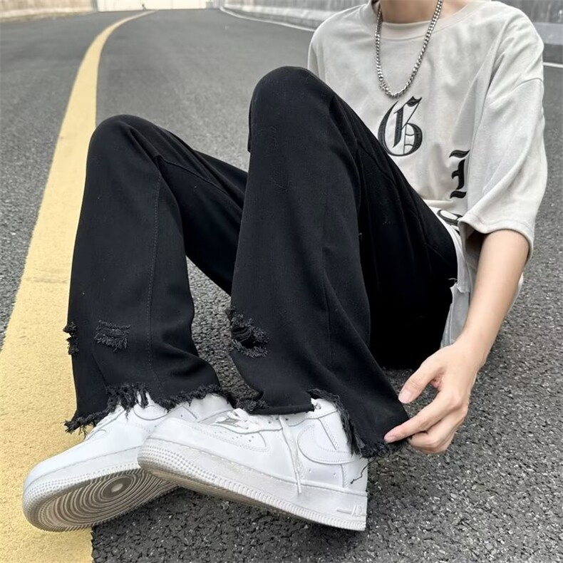 青春流行ins男直筒水洗牛仔裤N1064P38,男装牛仔裤,星座1116-2