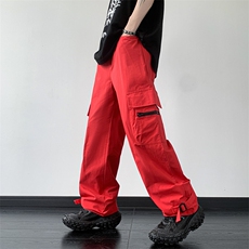 B221美式ins街头hiphop宽松休闲多口袋工装裤子LK23120-P65控88，男装休闲裤，电商B221