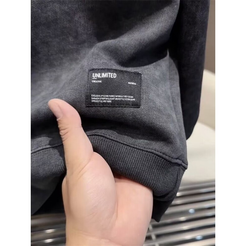 韩版卫衣男春秋款新款潮牌拼色休闲套头加绒长袖上衣服打底衫,男装T恤,星座1013-1