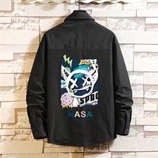 长袖衬衫男士大码宽松衬衣男寸衫砖墙CS15275-P38，男装衬衫，电商A040A