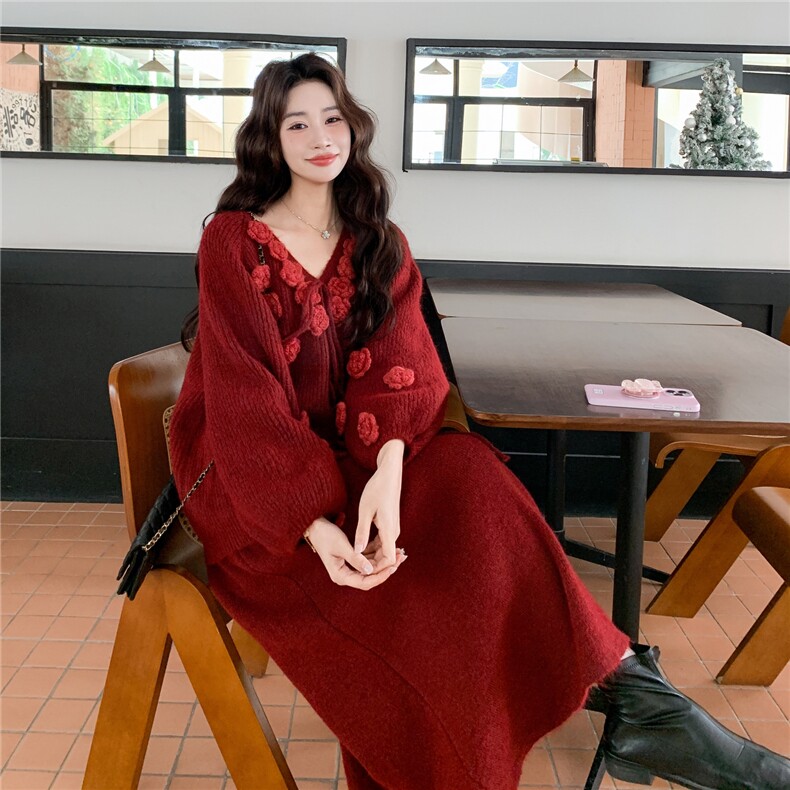 新款时尚重工绣花套装A2570-P175-K288,女装套装/套裙,2C261