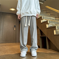 灯芯绒宽松直筒百搭卫裤拖地裤212-2-DY86-P35，男装休闲裤，星座808A-1