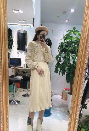 【现货】雪纺压轴连衣长裙，女装，艾丹迪蔓