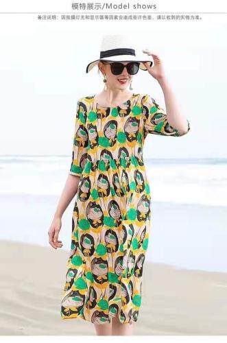 真丝连衣裙,女装连衣裙,芳姿菲