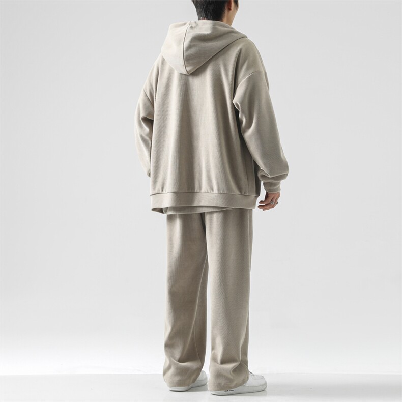 垂顺宽松套装重磅条绒SJT890-特批176,男装休闲套装,星座718