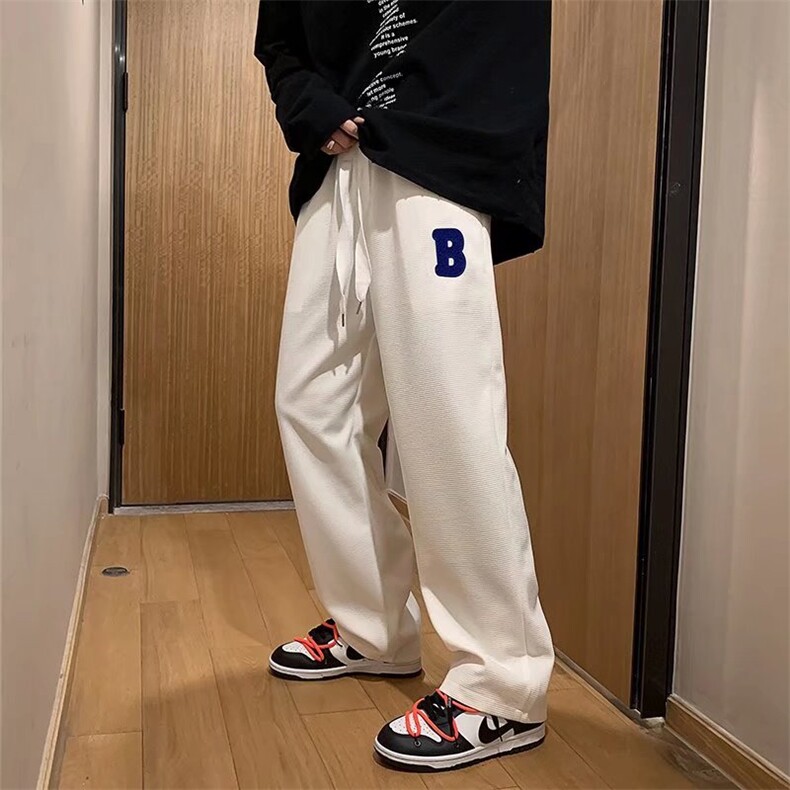 男华夫格毛巾绣春季休闲裤K19P30,男装休闲裤,星座1116-2