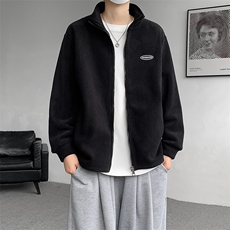 8XL-M摇粒绒外套男奥粒绒加厚羊羔绒卫衣内胆夹克JK1314P68控88，男装夹克，电商D206-1
