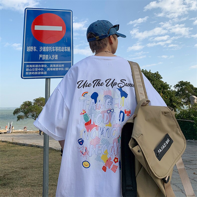 提供视频买家秀220克重磅美式短袖t恤得物直播有280克品质T276,男装T恤,星座617B