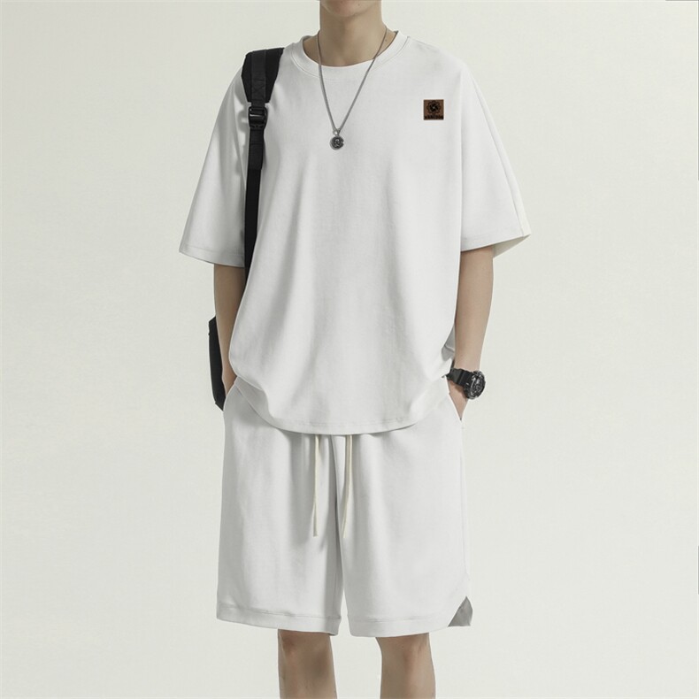 冰丝短袖男士夏季薄款速干潮牌运动套装篮球衣服TZ15-特批-68,男装休闲套装,星座718