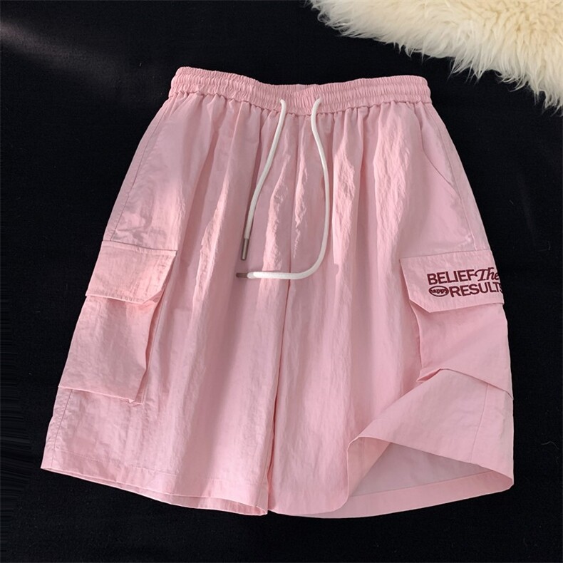 春夏新款多巴胺工装刺绣短裤宽松宽松M~4XLXZ604-DK213-P35控48,男装牛仔裤,星座604
