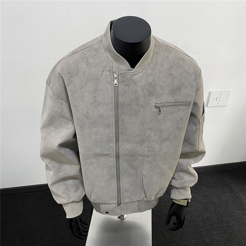 美式高阶   秋冬PU棒球服夹克痞帅百搭情侣外套 J562505  TP75图片