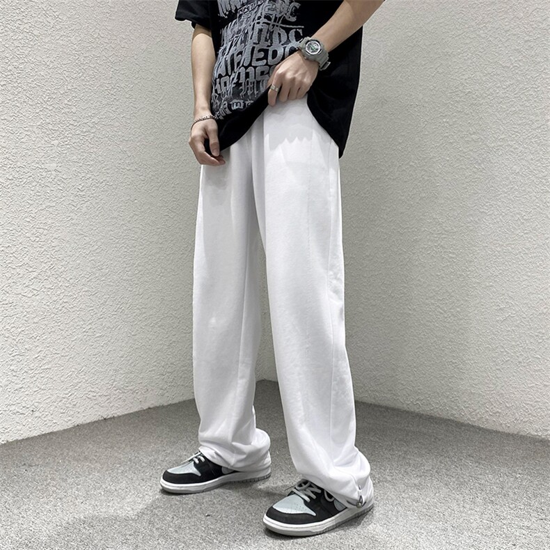 港风品质高街设计潮牌休闲裤垂坠感宽松阔腿男裤DK7861-P60-控78,男装休闲裤,星座717