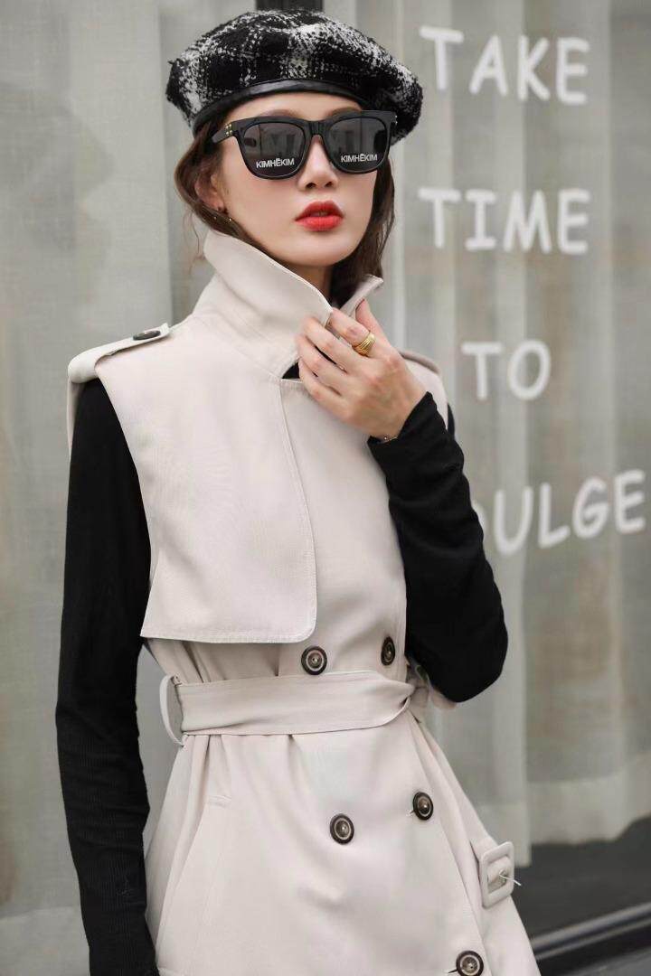 风衣马甲背心，女装风衣，迪蔓君翔