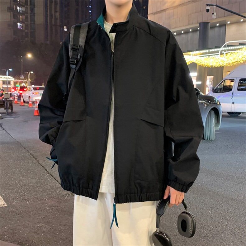 2025秋季新款中性风户外夹克男撞色立领外套DSA157B-JK2502-特P75,男装夹克,电商A157B
