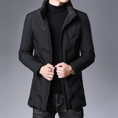 冬季新款中年男立领羽绒服中年爸爸冬装休闲款外套SFT90308-P285，男装羽绒服，电商B212（原钱塘6029）