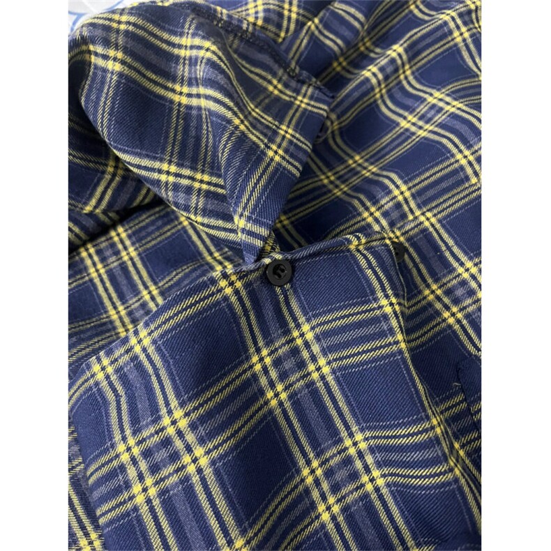 TC681-p45幂式穿搭多巴胺盐系粉色POLO领格子衬衫外套女装防晒衫,女装衬衫,星座617A-2