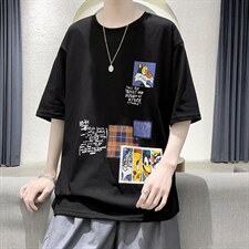 大皂港风夏季短袖t恤男潮流短袖A210—A8306-P28，男装T恤，星座210-3