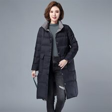 2020冬季新款潮流时尚气质休闲舒适两面穿羽绒服，女装羽绒服，小林双子