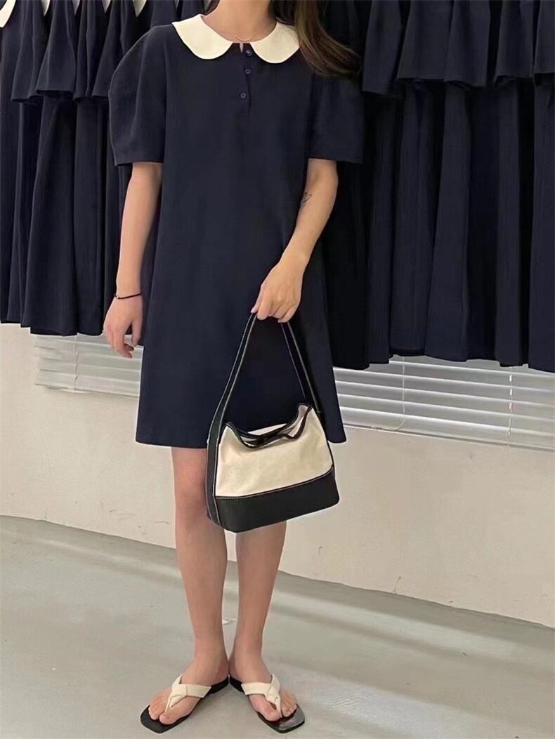 韩版休闲连衣裙，女装连衣裙，依多坊