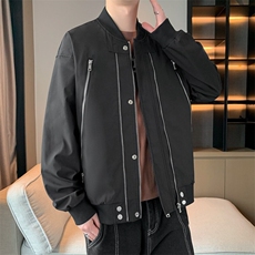 美式棒球服夹克男2025春款大码酷帅港风复古工装外套JK220-P75，男装夹克，星座308B-2