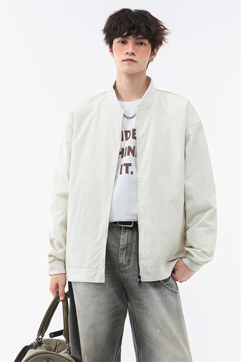 美式高阶秋季棒球服飞行员夹克休闲痞帅百搭情侣外套J54667TP35,男装夹克,电商A247