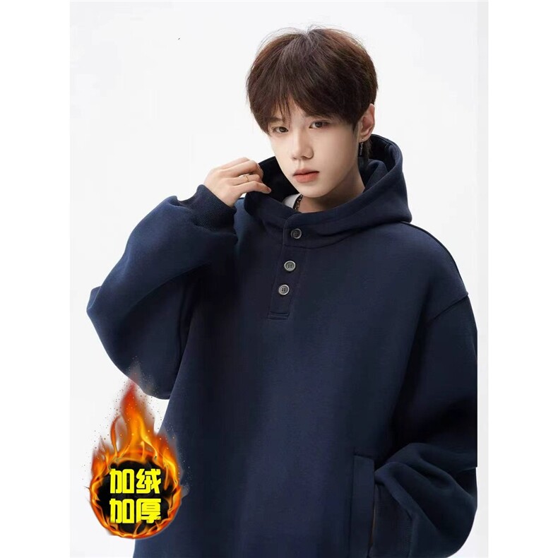 2025年卫衣男加绒连帽春秋季ins港风宽松潮牌字母印花百搭外套C89，女装短外套，星座516A
