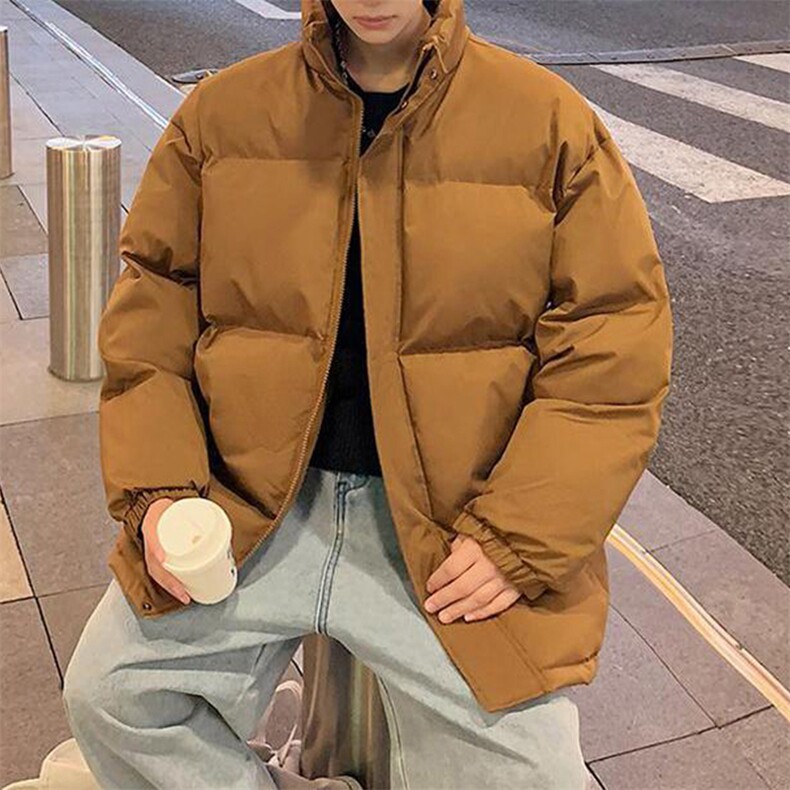 现货高品质美式高街冬季重磅三防加厚羽绒棉衣厚外套面包棉服，男装棉衣，电商A486-1