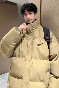 港风直播抖音高品质宽松男羽绒棉面包服棉衣外套M1032P85图片