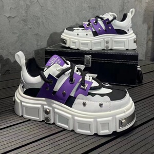 老爹鞋男秋季新款铆钉男鞋时尚大头鞋潮板鞋,男鞋休闲鞋,星座1407-6