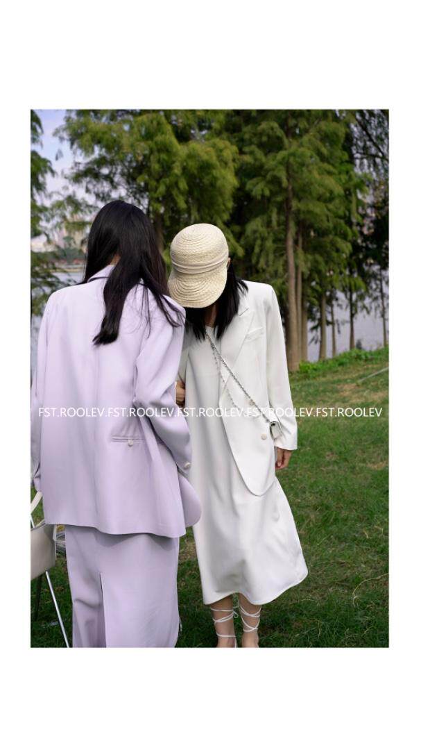 西服吊带裙风衣，女装背心吊带，FST