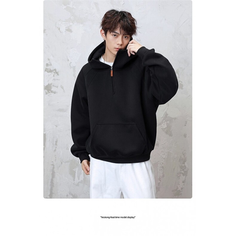 5598-P55新款潮牌重磅宽松百搭连帽卫衣情侣外套，女装卫衣/绒衫，星座617A-2