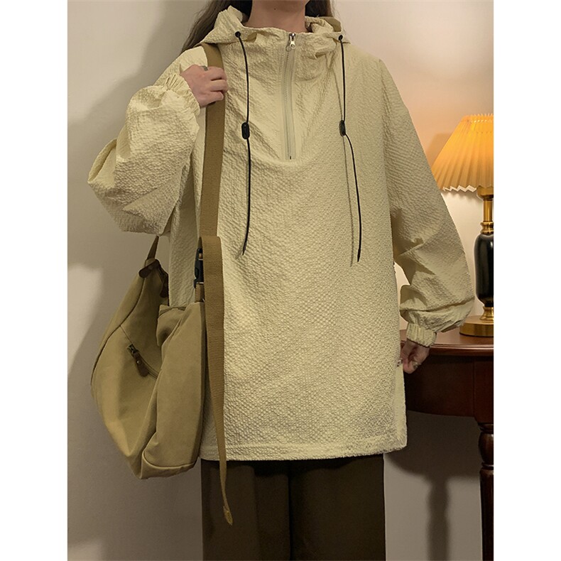 春季套头外套新款宽松休闲男女同款夹克XZ102B-1-JK2607P75,男装夹克,星座102B-1