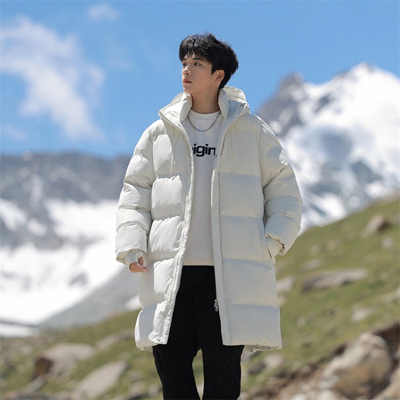 冬季潮牌情侣中长款连帽加厚保暖大棉袄8804-P85,男装棉衣,星座209-1