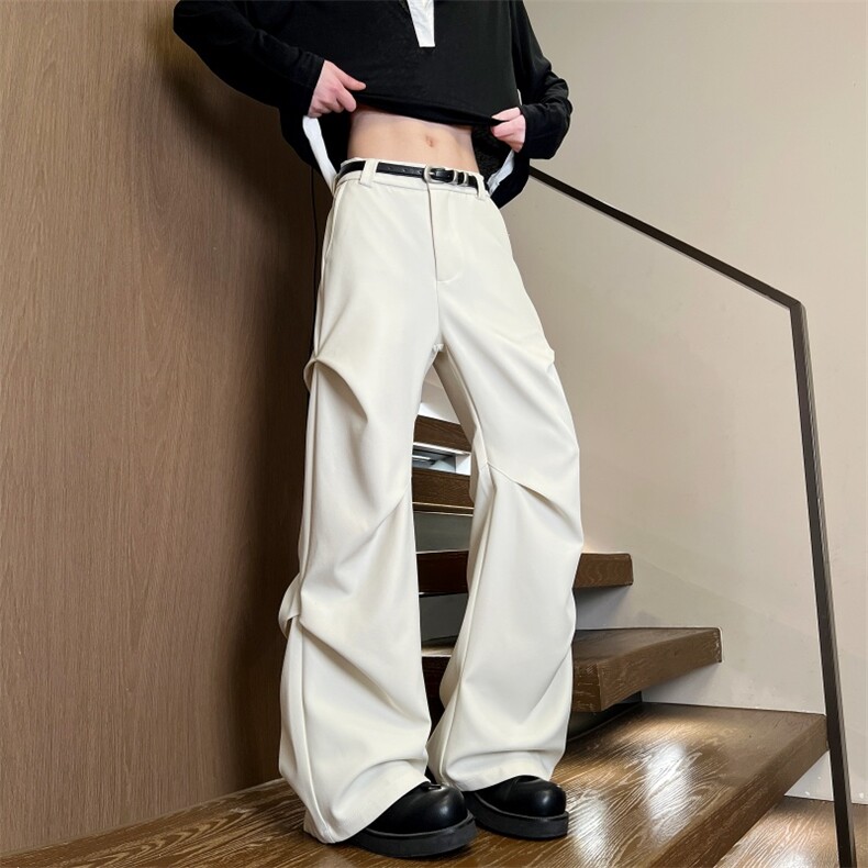 XZ616春季重磅美式立体工褶垂感百搭休闲长裤K26003特P30,男装休闲裤,星座512A（原616）