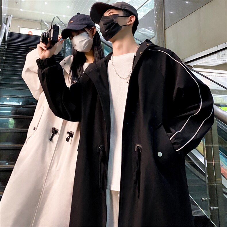 长年大货冲锋风衣男中长款大衣男F997薄P105加棉P120情侣,男装风衣,星座401