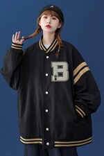 ！春装新款欧美字母炸街潮ins拼接棒球外套夹克G295P65控88，男装夹克，A247A