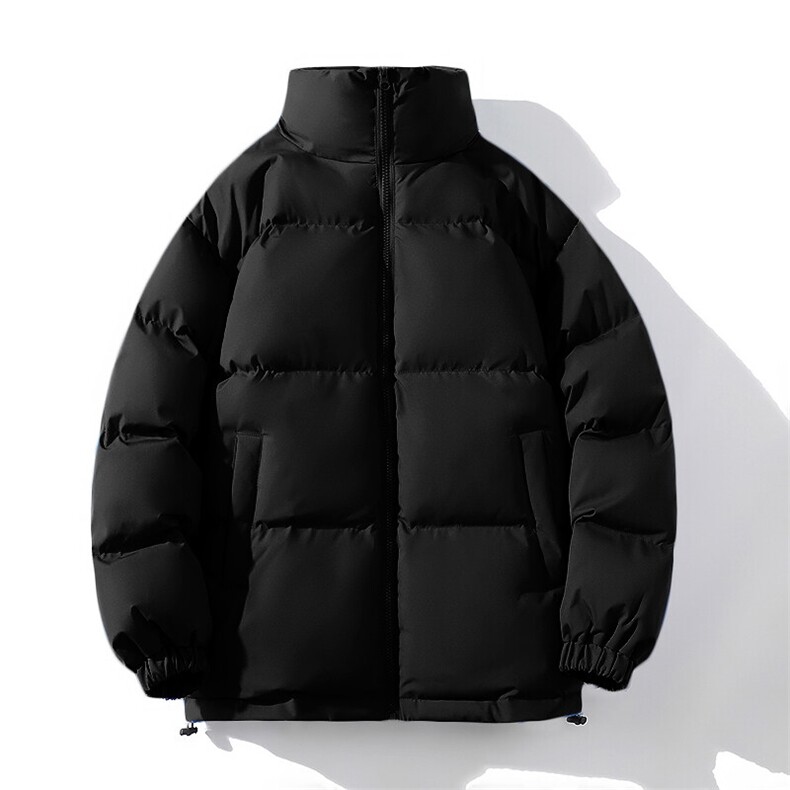 二开光版冬季纯色棉衣男棉服潮加厚棉袄A266-P03-P30特批黑色P35,男装棉衣,电商A266