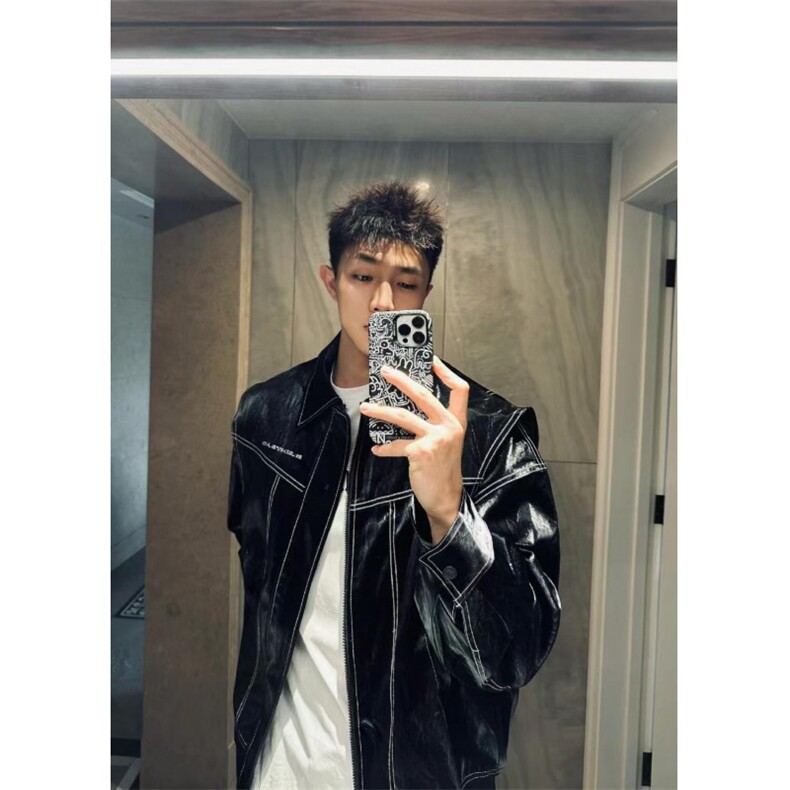 【有货】cleanfit皮衣外套男春秋高级感痞帅飞行员夹克W190WW-P92图片