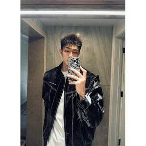 【有货】cleanfit皮衣外套男春秋高级感痞帅飞行员夹克W190WW-P92图片