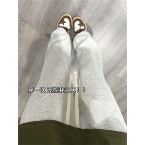 2026 春季新款 内景华棉拼接微喇长裤M-5XL HK25624-特P22图片
