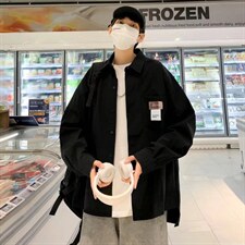 长袖衬衫春款男港风潮流K8902P30，男装衬衫，星座1116-2