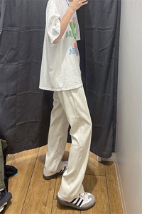 美式高街 hiphop冰丝铆钉微喇休闲裤货号K2426P55图片