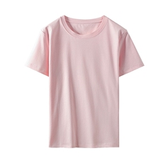 2025年夏季丝光棉短袖t恤女士修身显瘦短款露脐纯棉背心上衣半袖，女装T恤，元素羊绒
