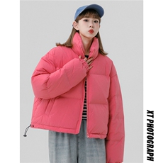 中性风可二开立领短款面包服时尚保暖棉服A247-MY500特批65，男装棉衣，电商A247