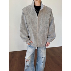 春季扎染拼接皮衣美式百搭外套潮牌夹克男女C64137-TP65不，男装夹克，电商A102