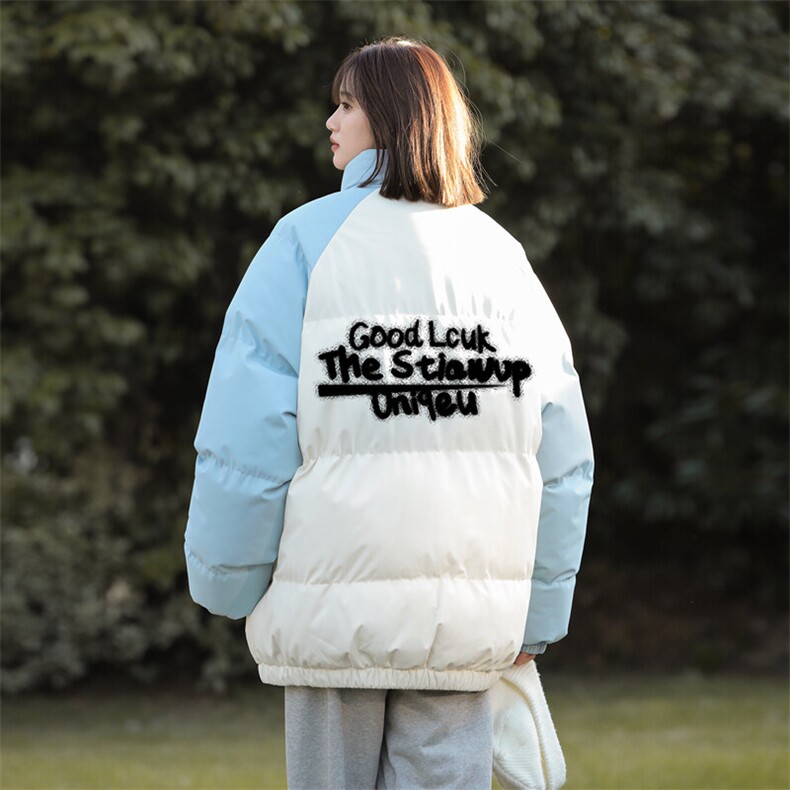 现货抖音得物可供视频三防加厚羽绒拼接棉衣外套面包棉服86635,男装棉衣,电商A486
