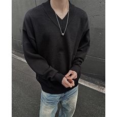 1506A/GM030/50毛衣外套慵懒风盐系叠穿羊毛衫潮1，男装针织衫/毛衣，星座1506A