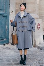 大货已出2020冬季新款牛角扣毛呢外套8605-7092（），女装毛呢外套，浙宝225