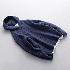 2026春新款红色连帽套头毛衣洋气针织衫宽松外穿上衣V23-P63网图，男装针织衫/毛衣，电商B245