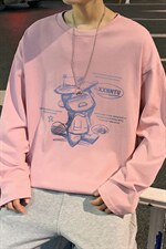 CX24-P25大码长袖t恤男春季新款打底衫男港风圆领卫衣男图片